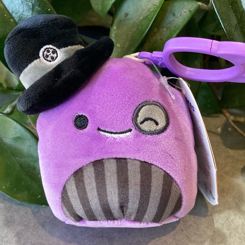 Squishmallows Purple Earworm The Monster 3.5” Clip New w Tag Halloween Plush New